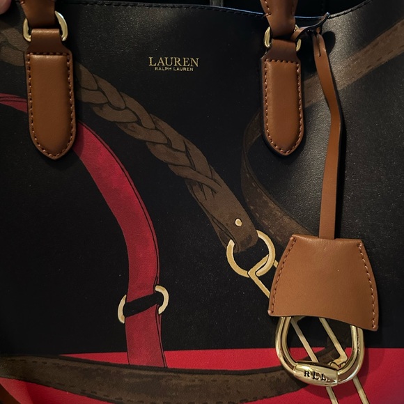 Lauren Ralph Lauren Handbags - Lauren Ralph Lauren Leather Blue and Red Women's Bag